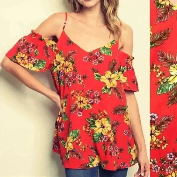 FLORAL TOP - Picture 2 of 2